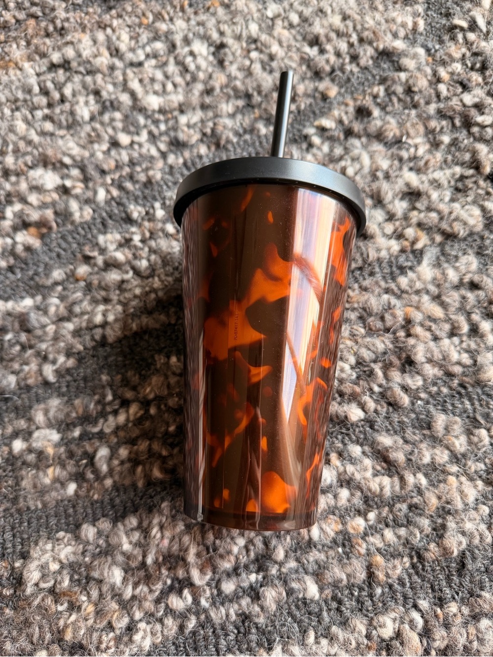 Starbucks Tortoise shell Cold Cup with Straw 16 oz - Picture 2 of 5